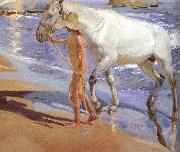 Joaquin Sorolla Horse bath oil